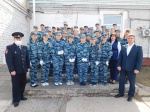 Вручение удостоверений и нагрудных значков членам отряда "Юный друг полиции"