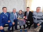 Вручение юбилейной медали ветерану села Дмитриевка