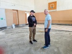 Визит главы района Сергея Вербина в школу им. Героя Советского Союза В.К.Ерошкина села Новозахаркино.