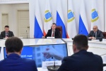 Губернатор Роман Бусаргин провел постоянно действующее совещание с зампредами и министрами Правительства области, а также главами районов.