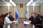 Губернатор Роман Бусаргин провел рабочую встречу с заместителем руководителя Федерального казначейства Наталией Гориной. 