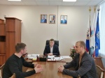 Встреча главы района Ивана Лялина с директором ООО "Ситиматик" Алексеем Кривицким