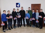 Встреча главы района Ивана Лялина с хоккейной командой "Волга"