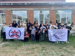 Первое обучающее занятие с учениками по спортивному лазертагу.
